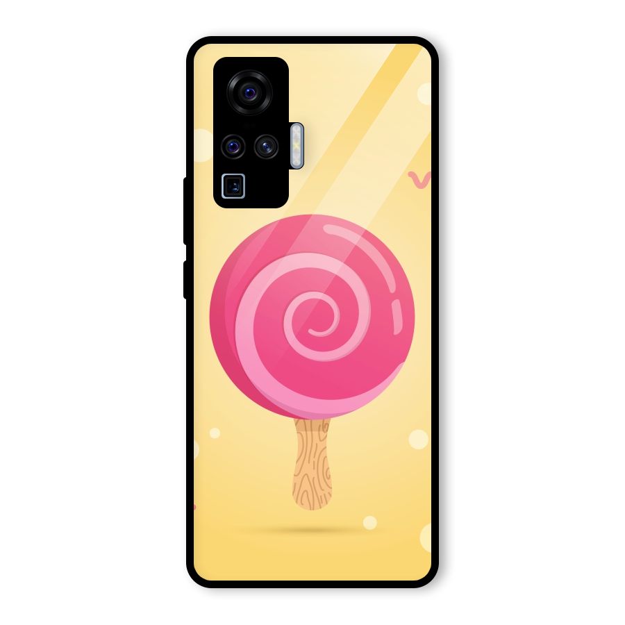 Swirl Ice Cream Glass Back Case for Vivo X50 Pro