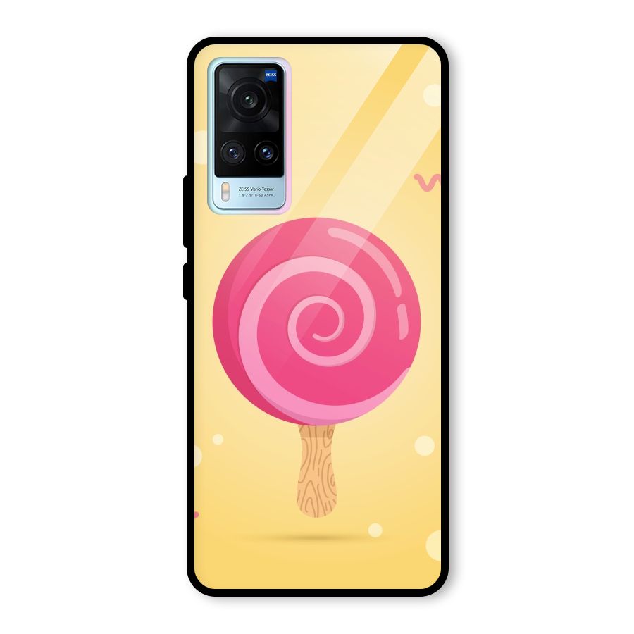Swirl Ice Cream Glass Back Case for Vivo X60