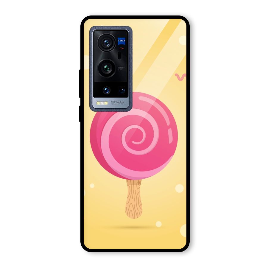 Swirl Ice Cream Glass Back Case for Vivo X60 Pro Plus