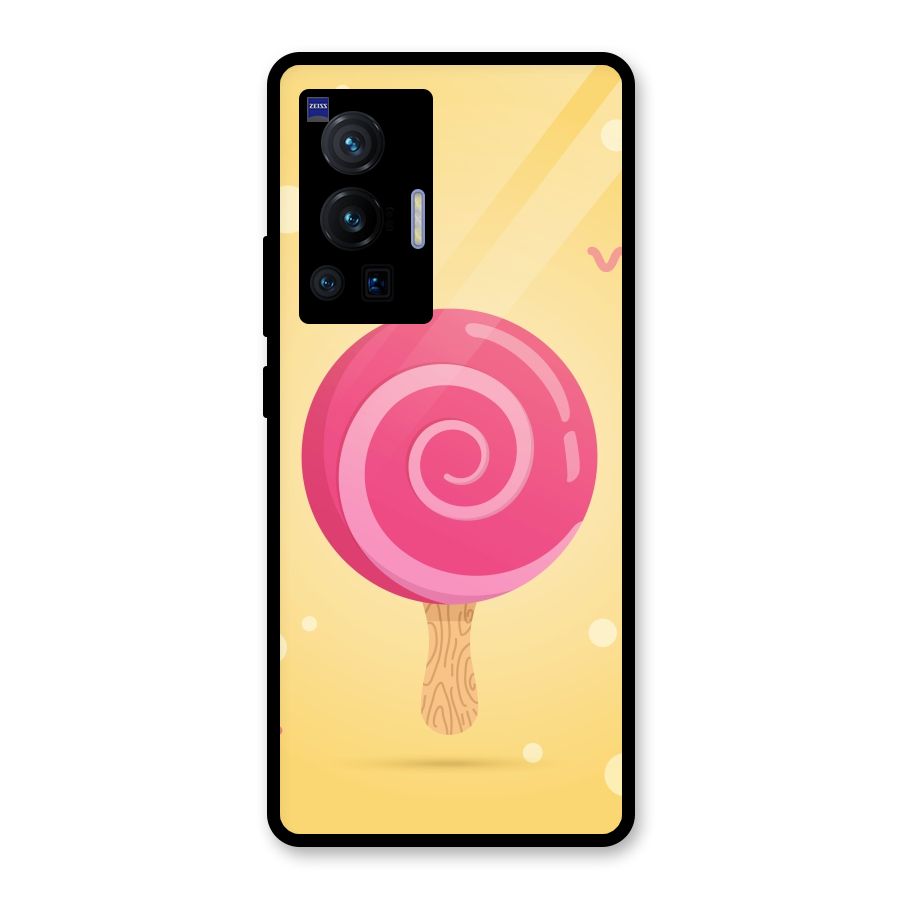 Swirl Ice Cream Glass Back Case for Vivo X70 Pro