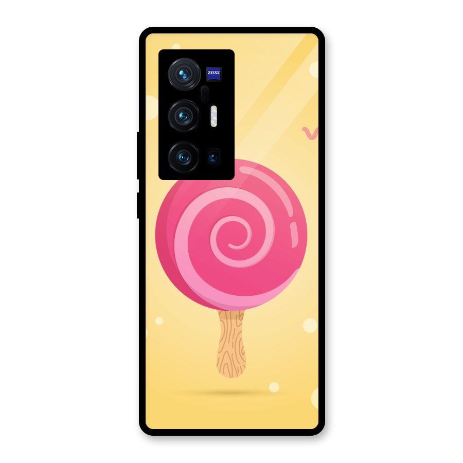 Swirl Ice Cream Glass Back Case for Vivo X70 Pro Plus