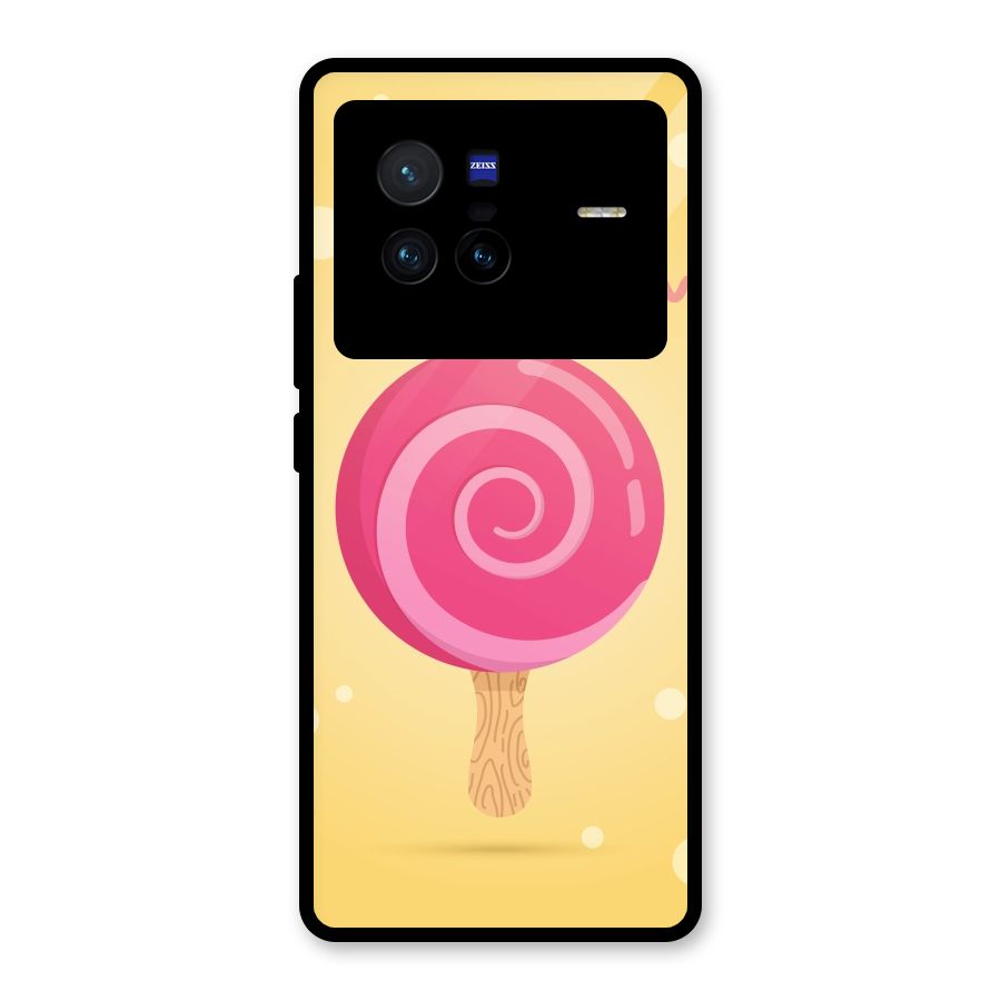 Swirl Ice Cream Glass Back Case for Vivo X80