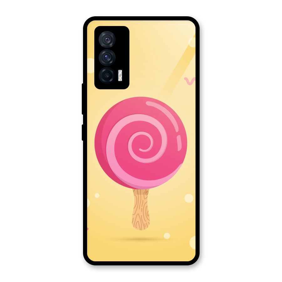 Swirl Ice Cream Glass Back Case for Vivo iQOO 7 5G