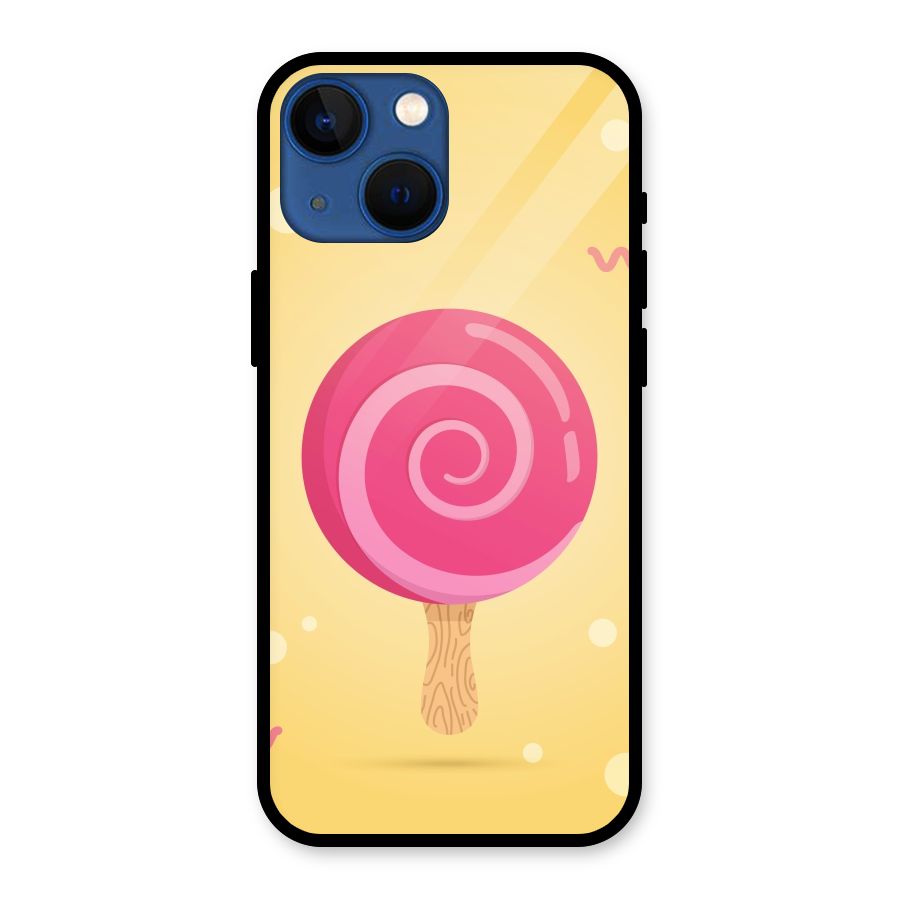 Swirl Ice Cream Glass Back Case for iPhone 13 Mini