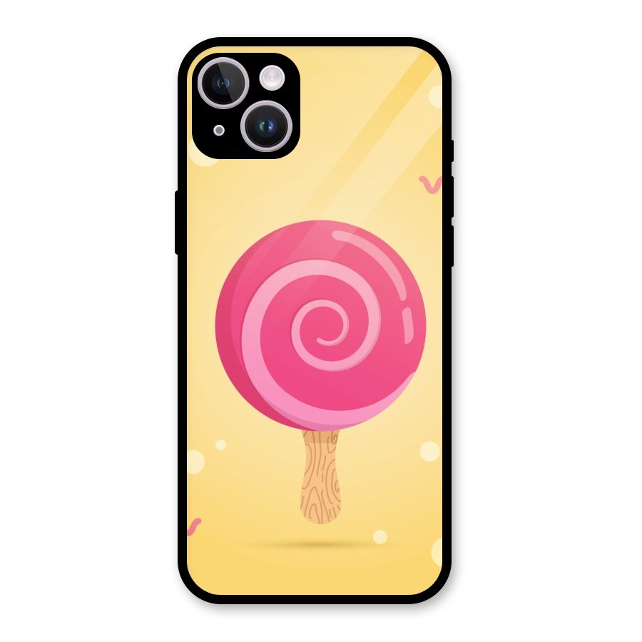 Swirl Ice Cream Glass Back Case for iPhone 14 Plus