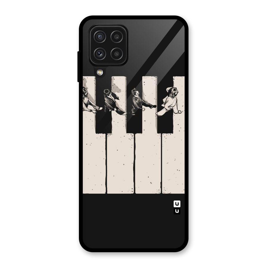 Talk A Walk Glass Back Case for Galaxy A22 4G