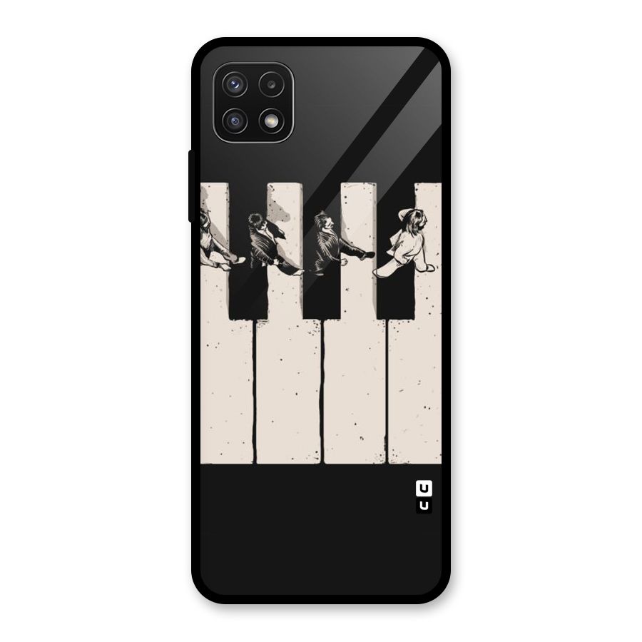 Talk A Walk Glass Back Case for Galaxy A22 5G