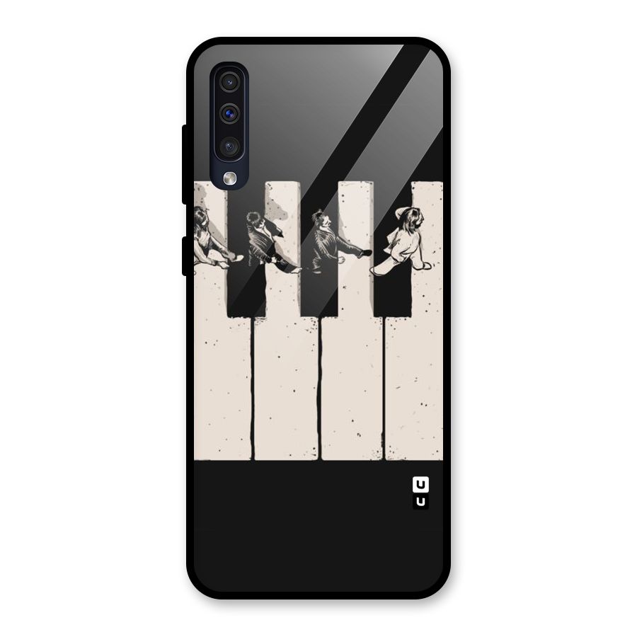Talk A Walk Glass Back Case for Galaxy A50s