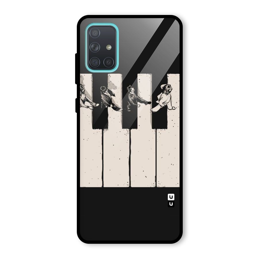 Talk A Walk Glass Back Case for Galaxy A71