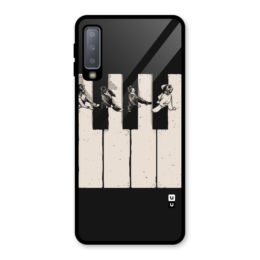 Talk A Walk Glass Back Case for Galaxy A7 (2018)