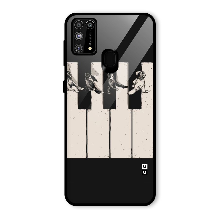 Talk A Walk Glass Back Case for Galaxy F41