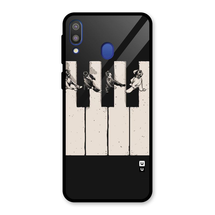 Talk A Walk Glass Back Case for Galaxy M20
