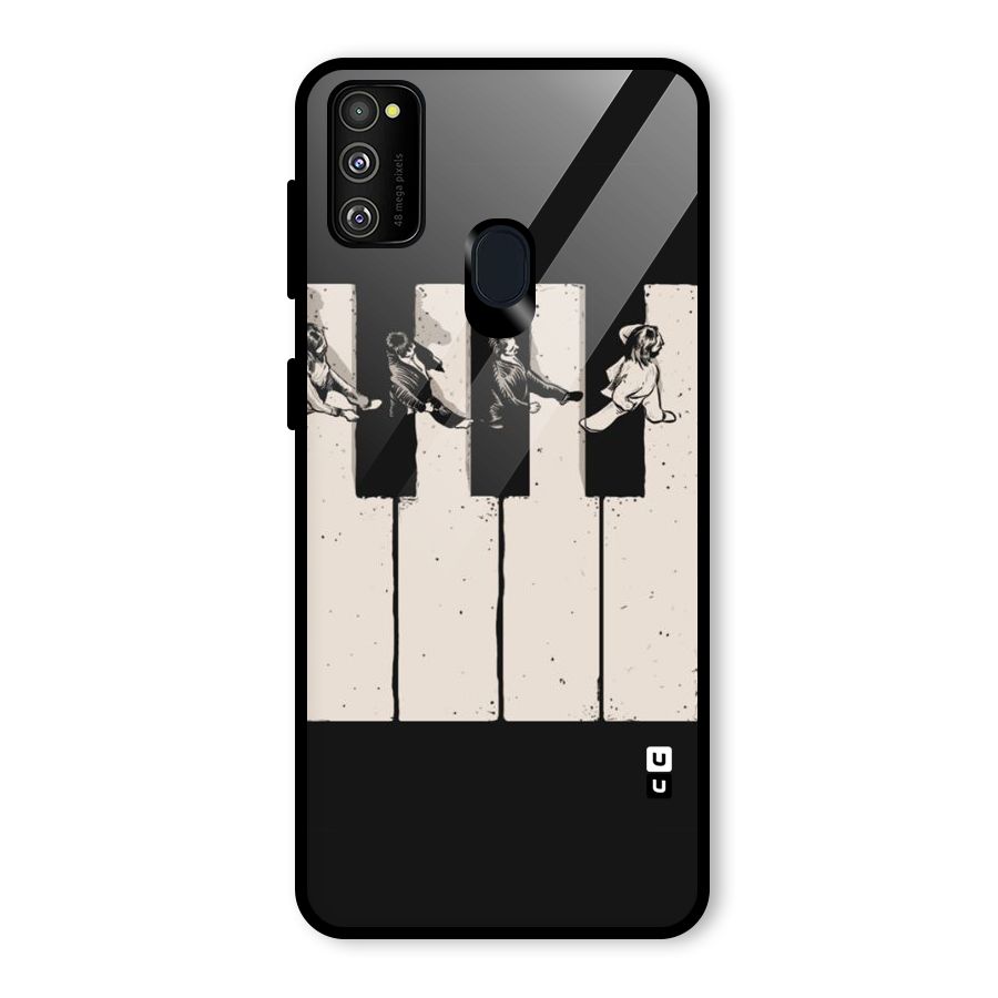 Talk A Walk Glass Back Case for Galaxy M30s