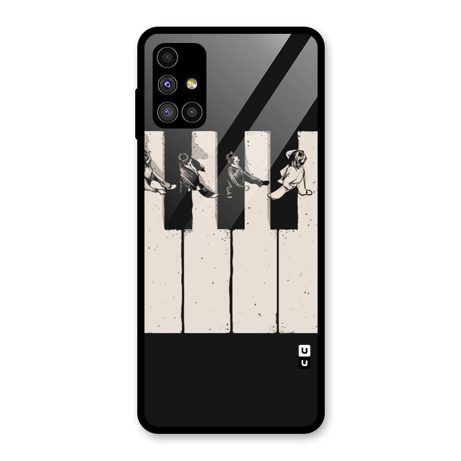 Talk A Walk Glass Back Case for Galaxy M51