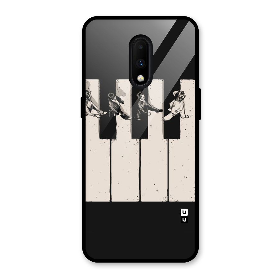 Talk A Walk Glass Back Case for OnePlus 7