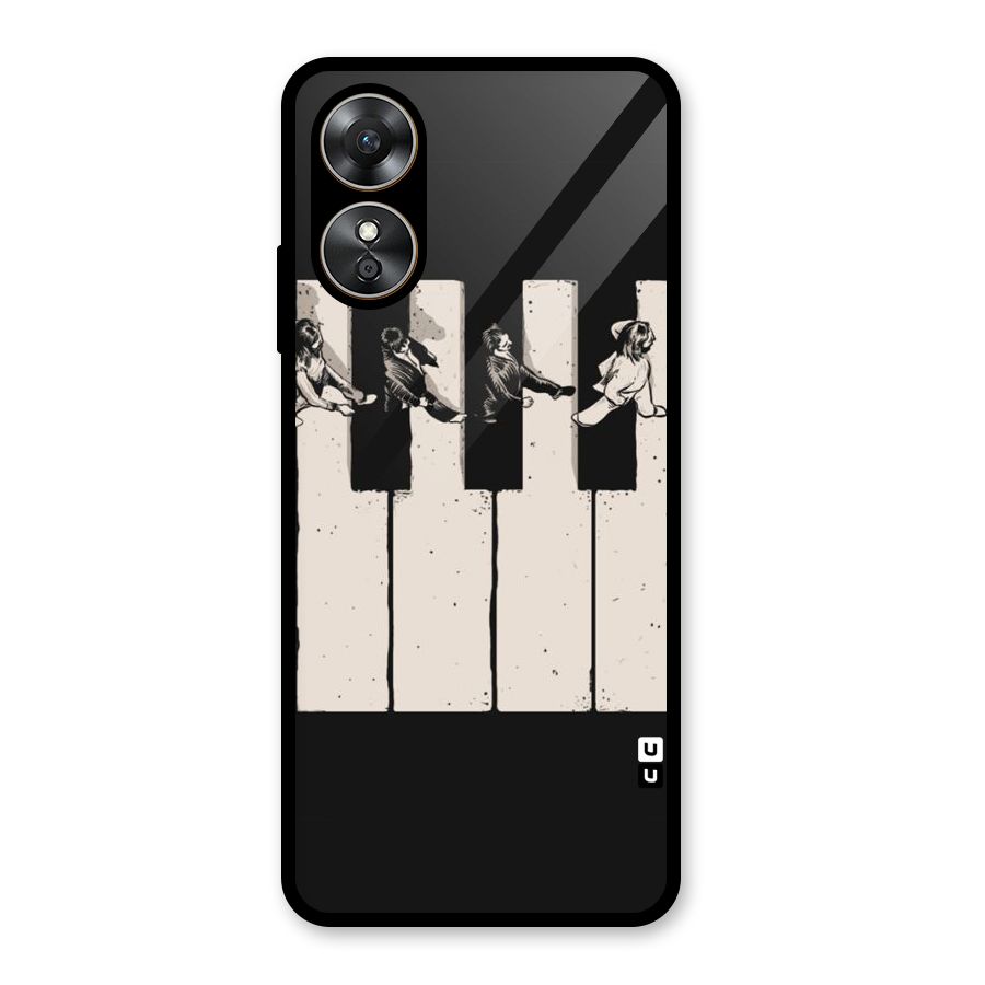 Talk A Walk Glass Back Case for Oppo A17