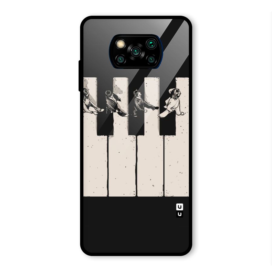 Talk A Walk Glass Back Case for Poco X3 Pro