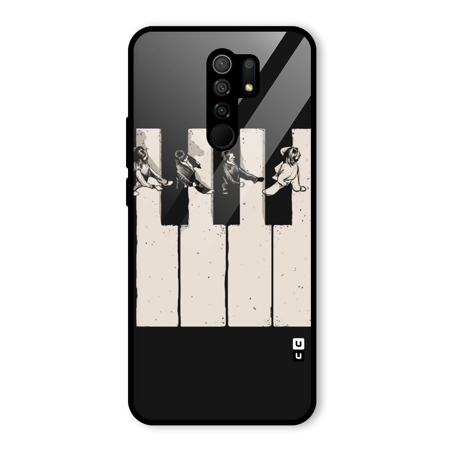 Talk A Walk Glass Back Case for Redmi 9 Prime