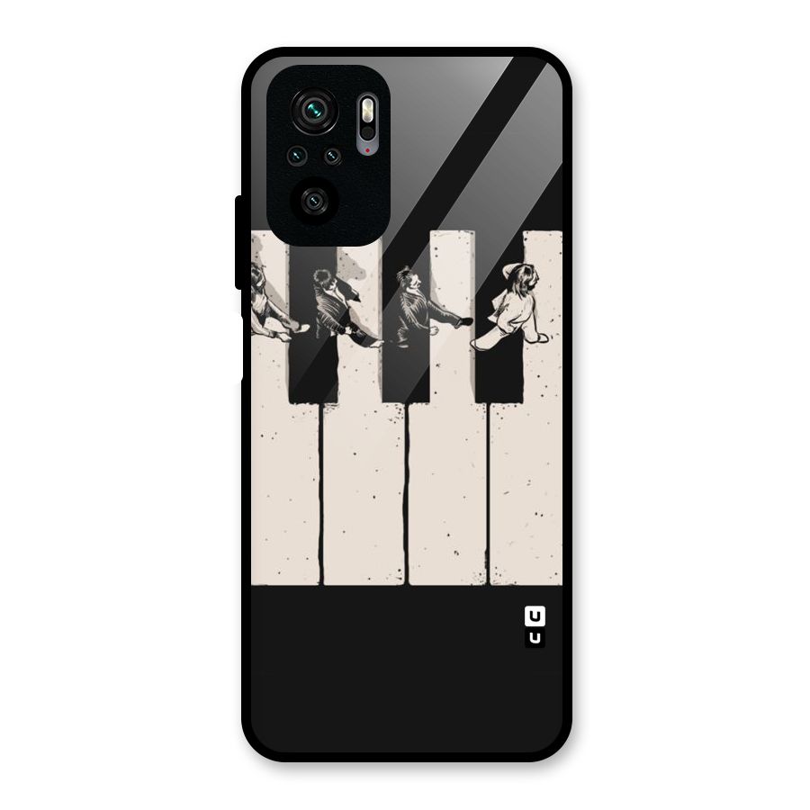 Talk A Walk Glass Back Case for Redmi Note 10
