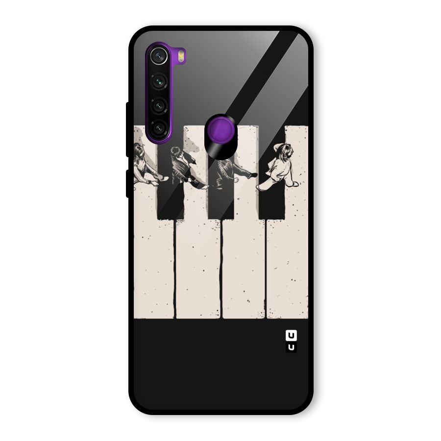 Talk A Walk Glass Back Case for Redmi Note 8