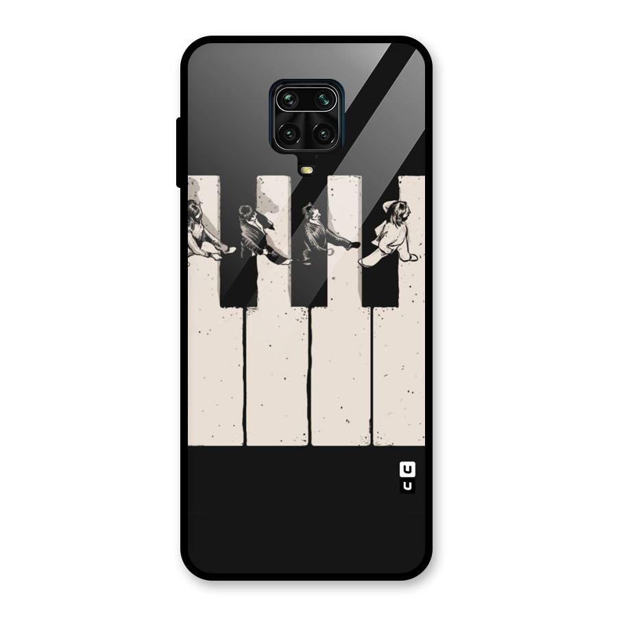 Talk A Walk Glass Back Case for Redmi Note 9 Pro