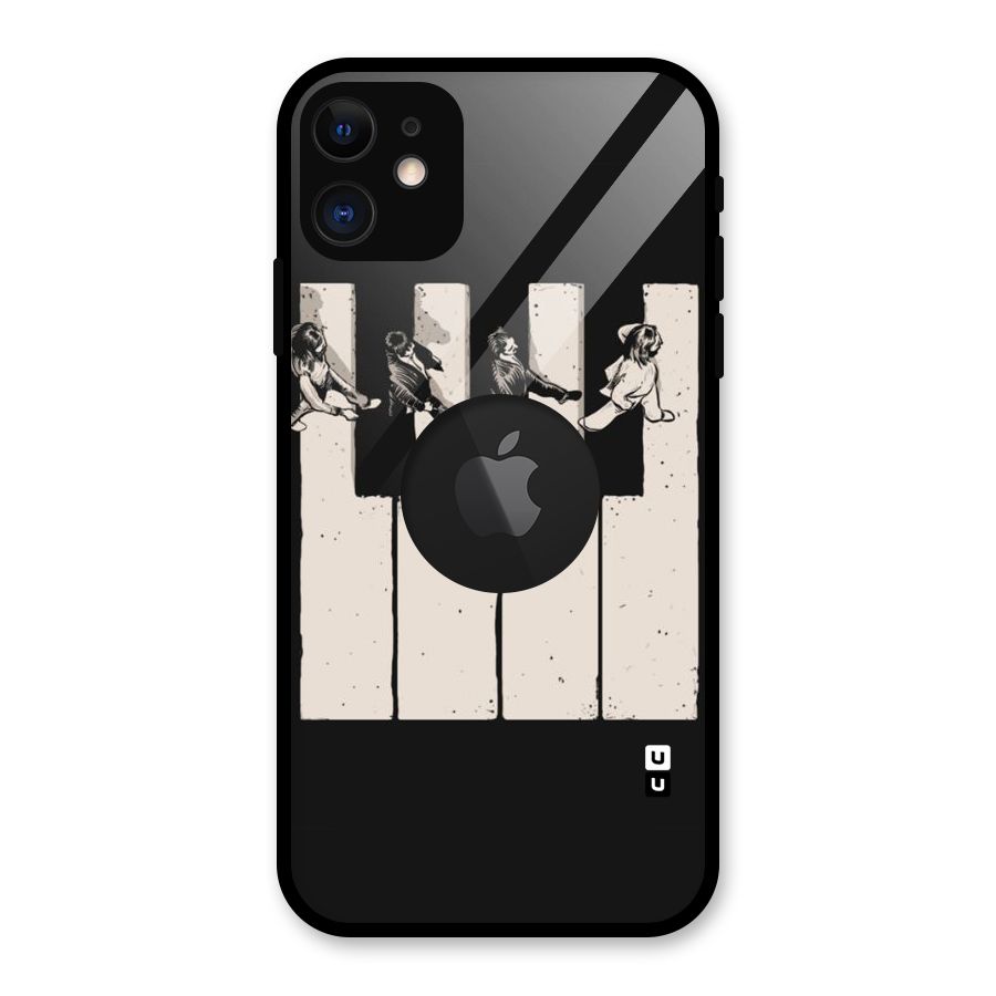 Talk A Walk Glass Back Case for iPhone 11 Logo Cut