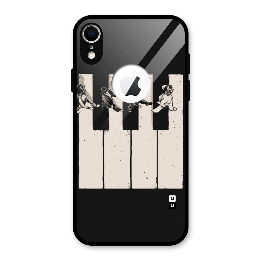 Talk A Walk Glass Back Case for iPhone XR Logo Cut