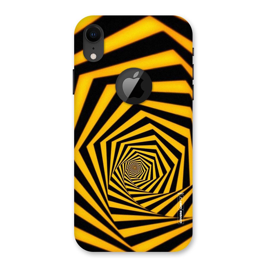 Taxi Pattern Back Case for iPhone XR Logo Cut