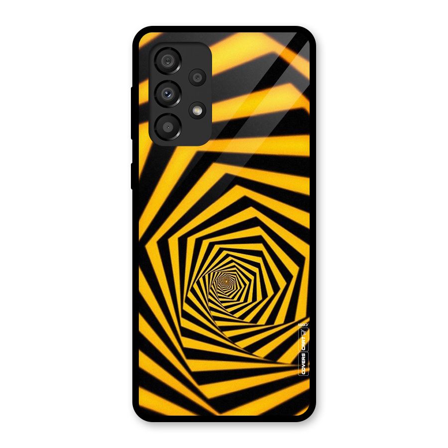 Taxi Pattern Glass Back Case for Galaxy A33 5G