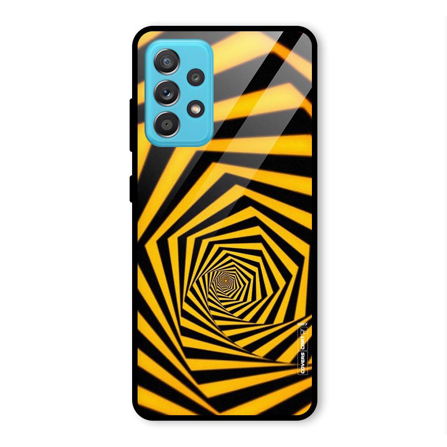 Taxi Pattern Glass Back Case for Galaxy A52