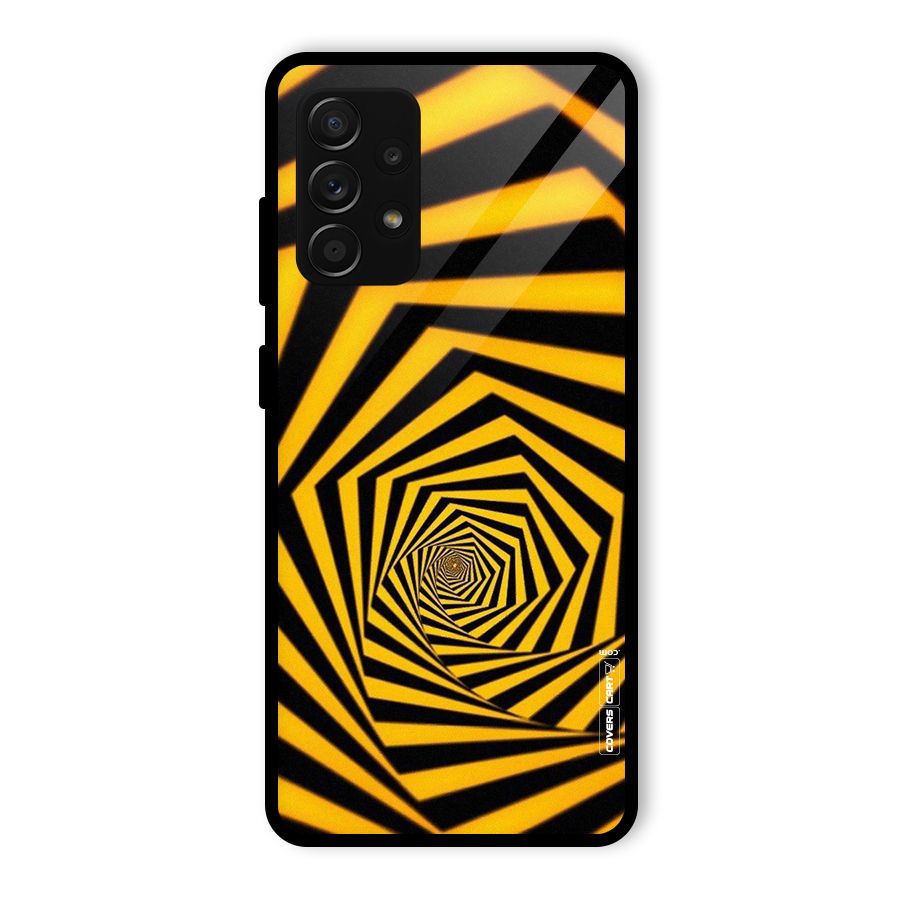 Taxi Pattern Glass Back Case for Galaxy A53 5G