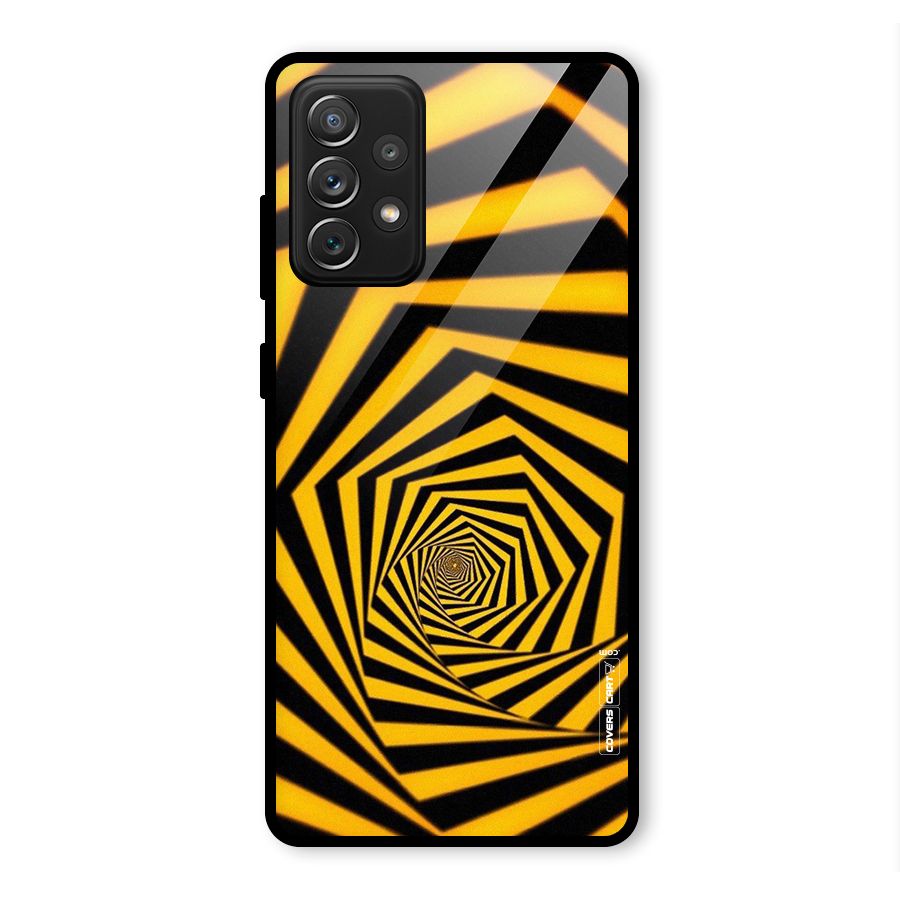 Taxi Pattern Glass Back Case for Galaxy A72