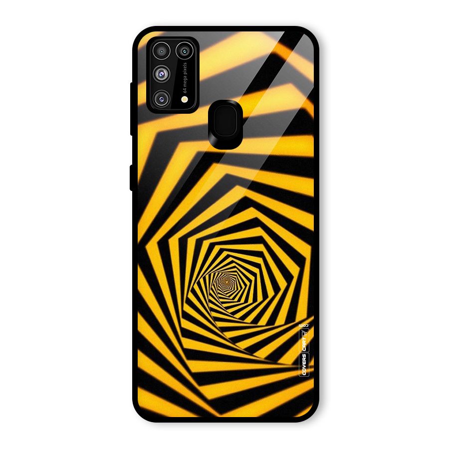 Taxi Pattern Glass Back Case for Galaxy F41