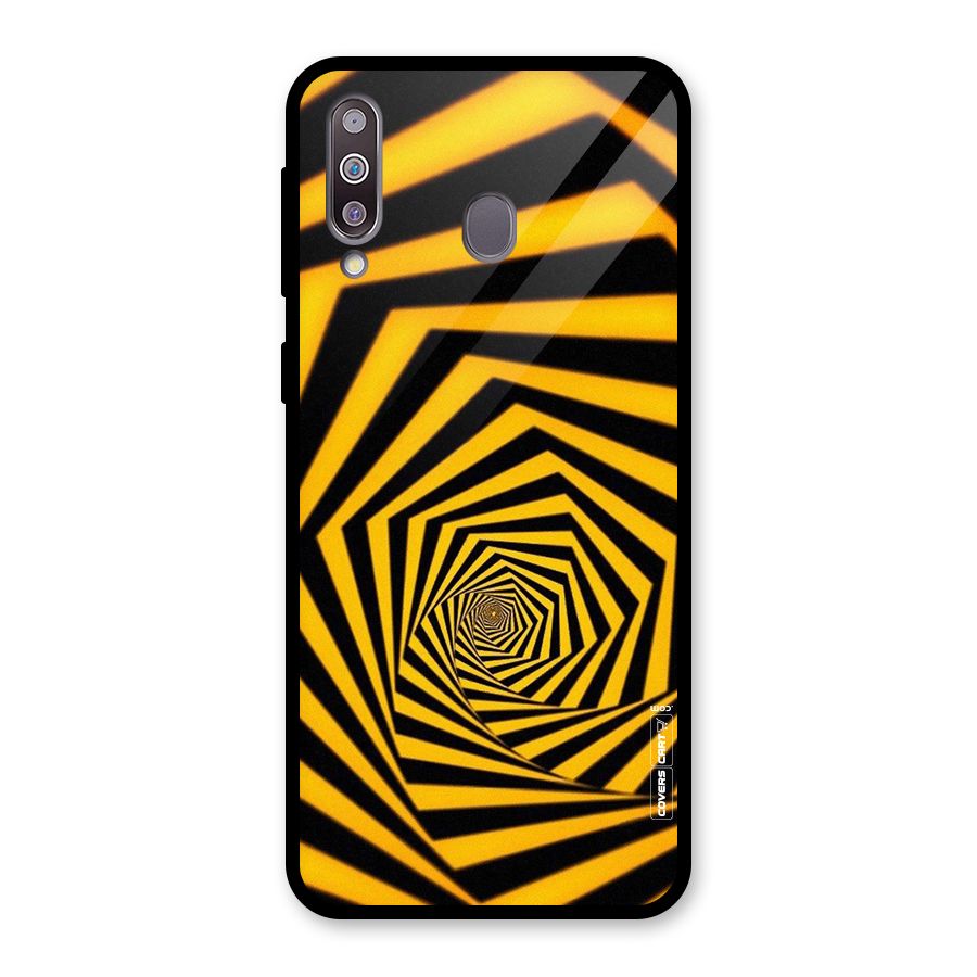 Taxi Pattern Glass Back Case for Galaxy M30