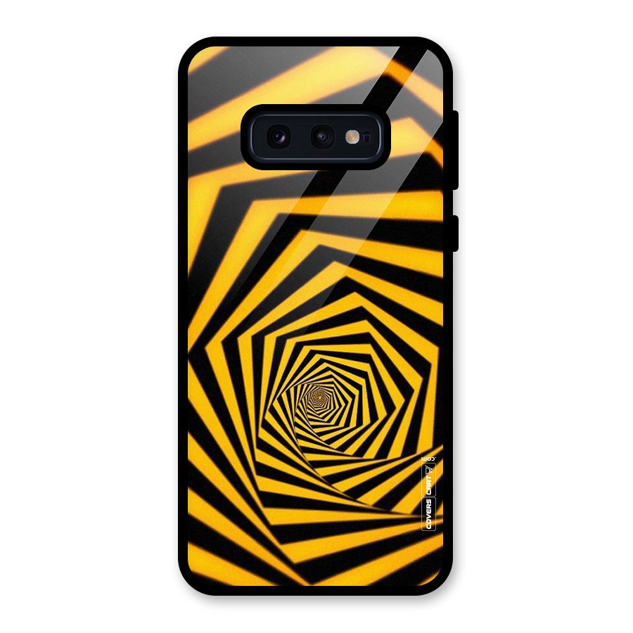 Taxi Pattern Glass Back Case for Galaxy S10e