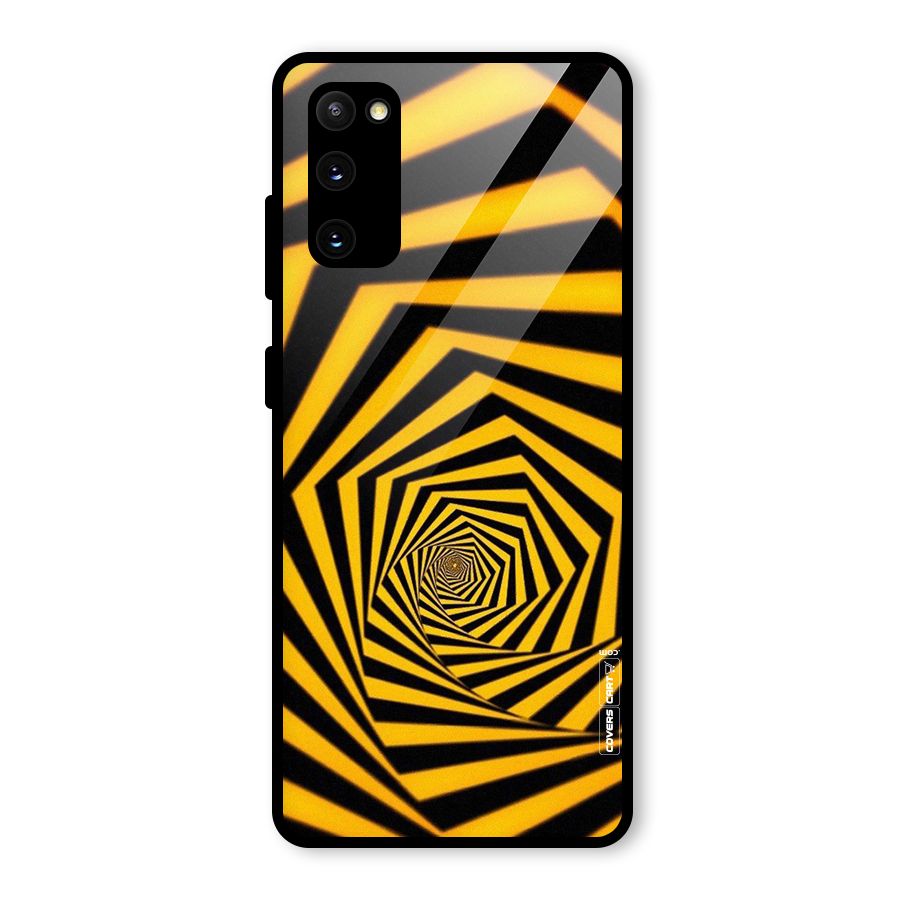 Taxi Pattern Glass Back Case for Galaxy S20 FE