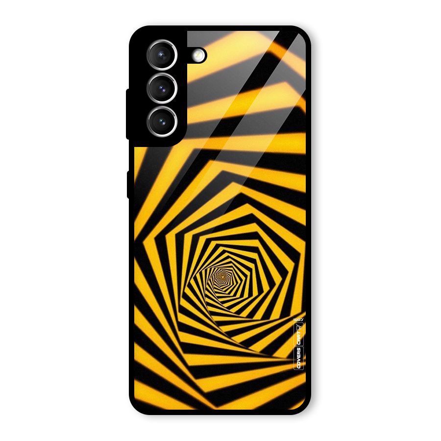 Taxi Pattern Glass Back Case for Galaxy S21 5G