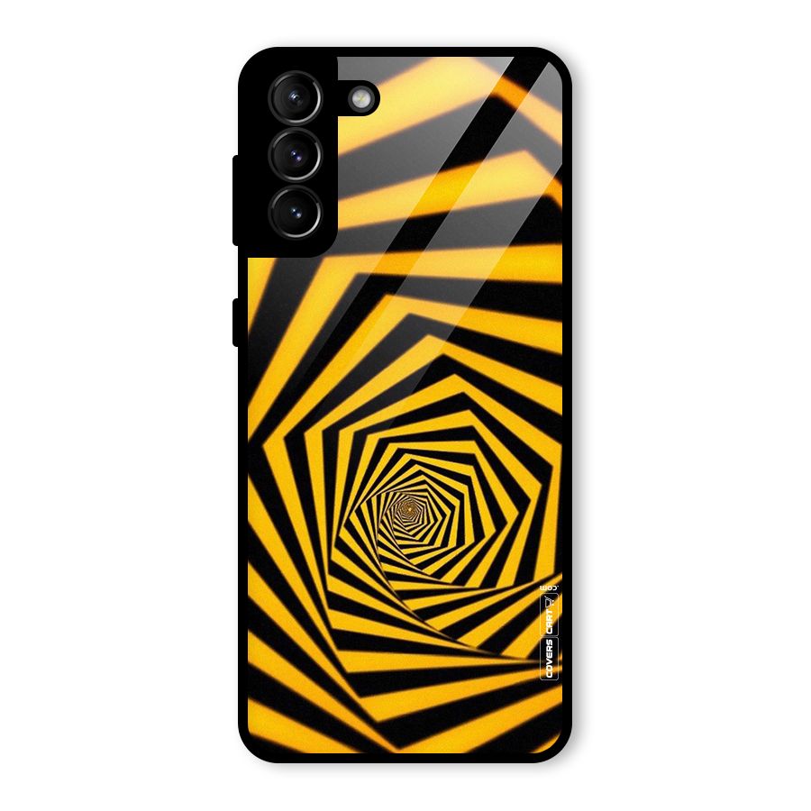 Taxi Pattern Glass Back Case for Galaxy S21 Plus