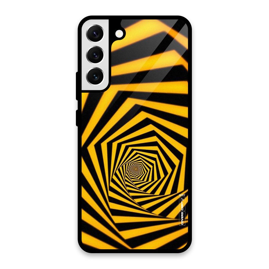 Taxi Pattern Glass Back Case for Galaxy S22 Plus 5G