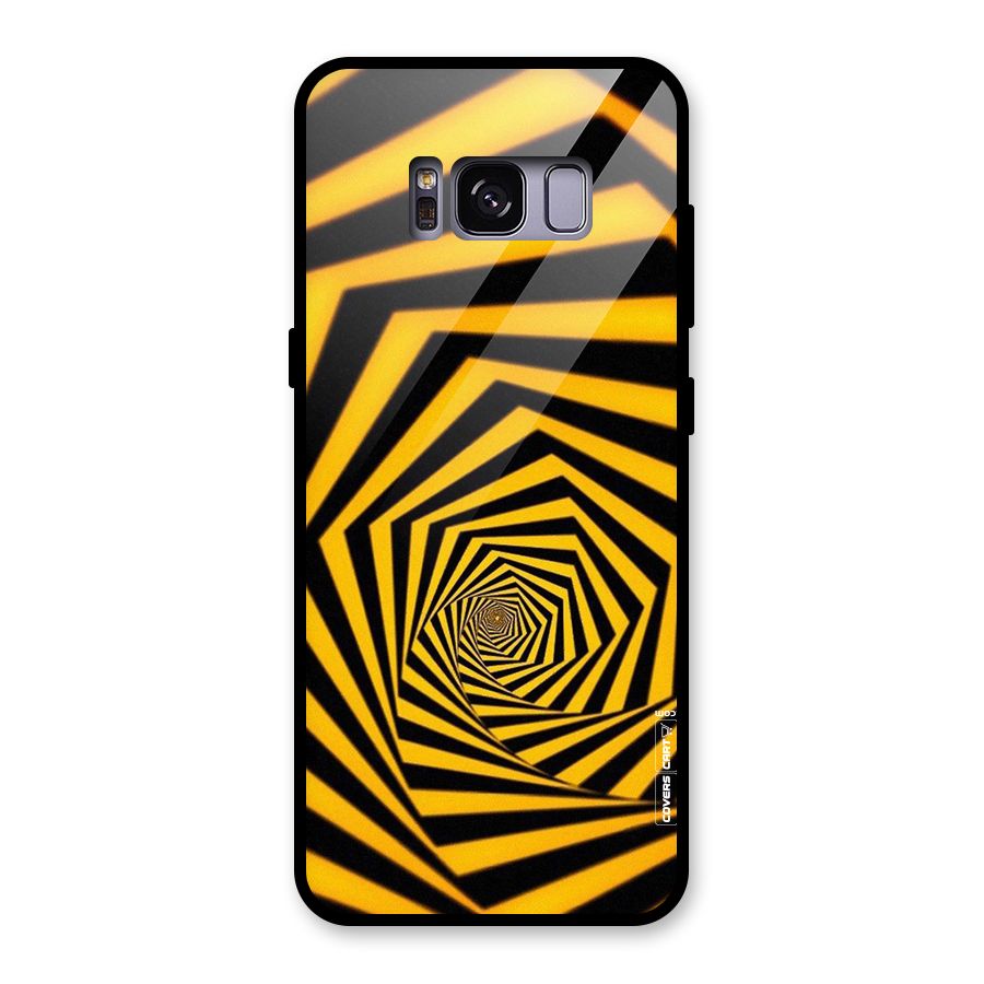 Taxi Pattern Glass Back Case for Galaxy S8