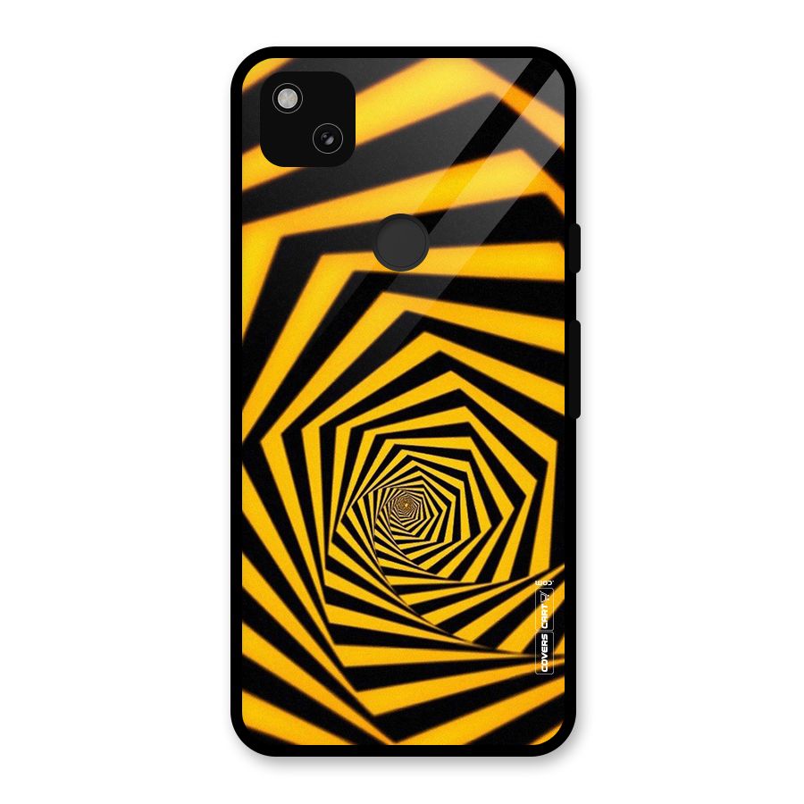 Taxi Pattern Glass Back Case for Google Pixel 4a