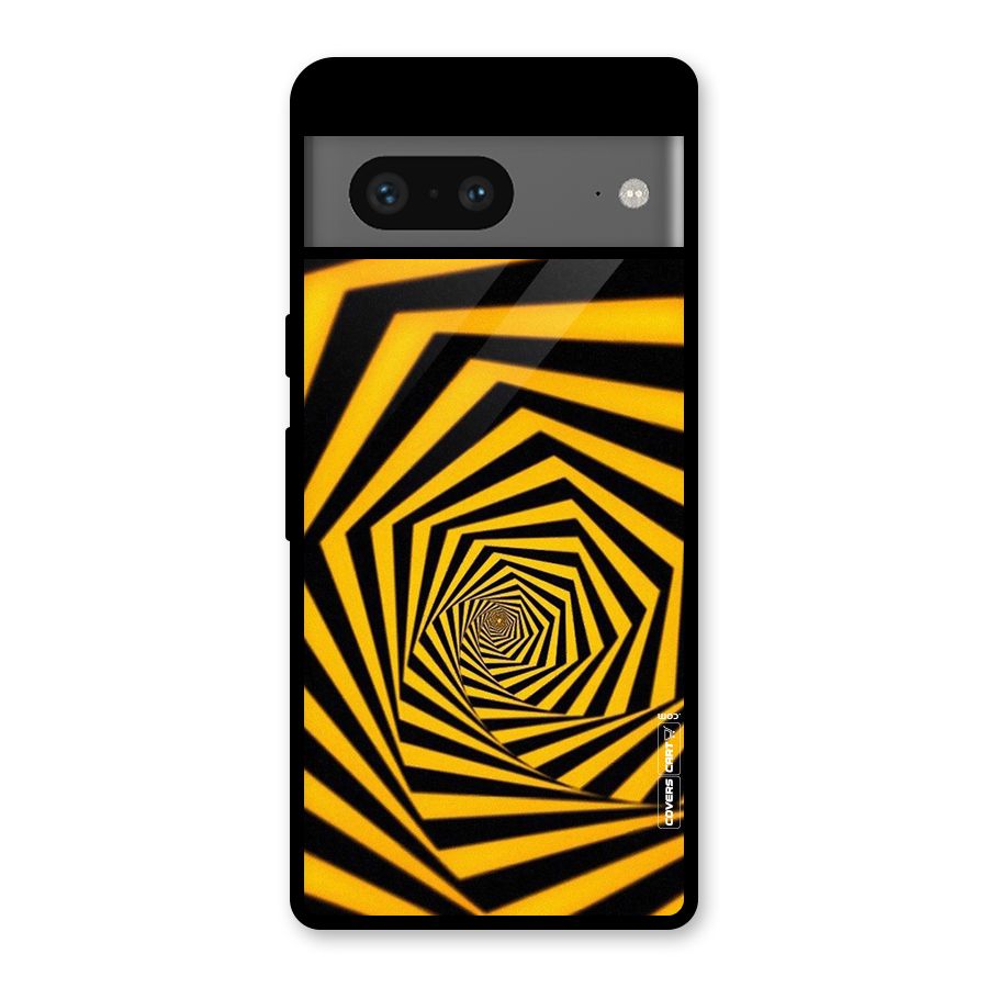 Taxi Pattern Glass Back Case for Google Pixel 7