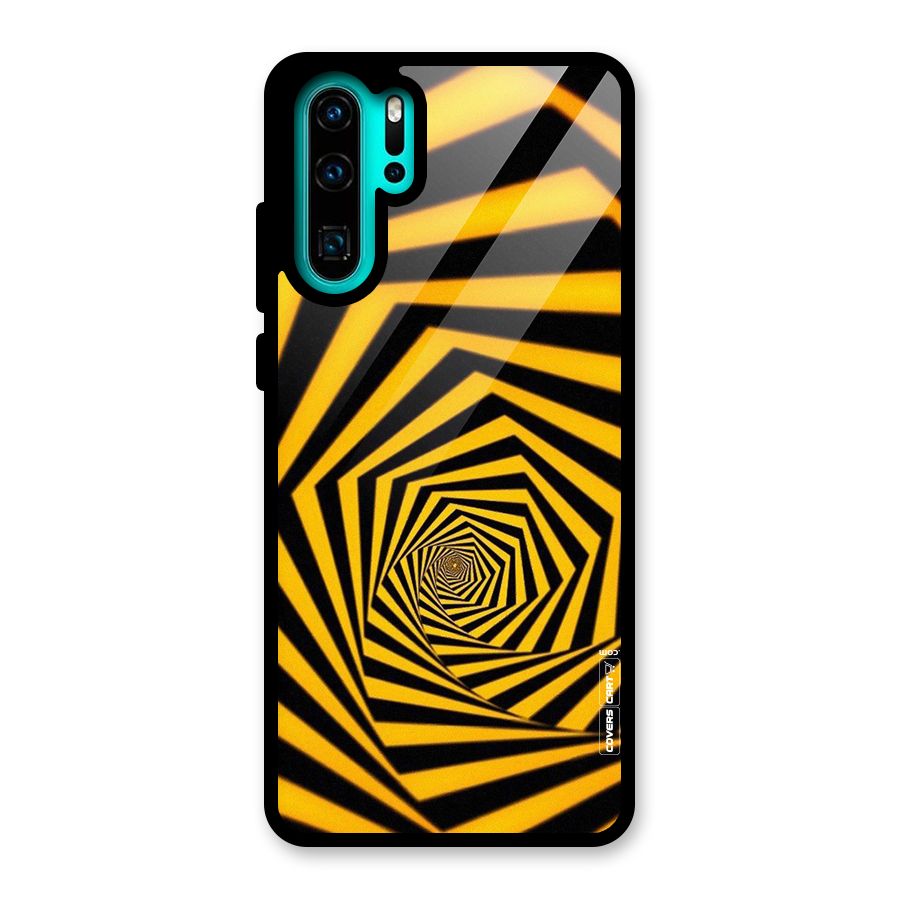Taxi Pattern Glass Back Case for Huawei P30 Pro