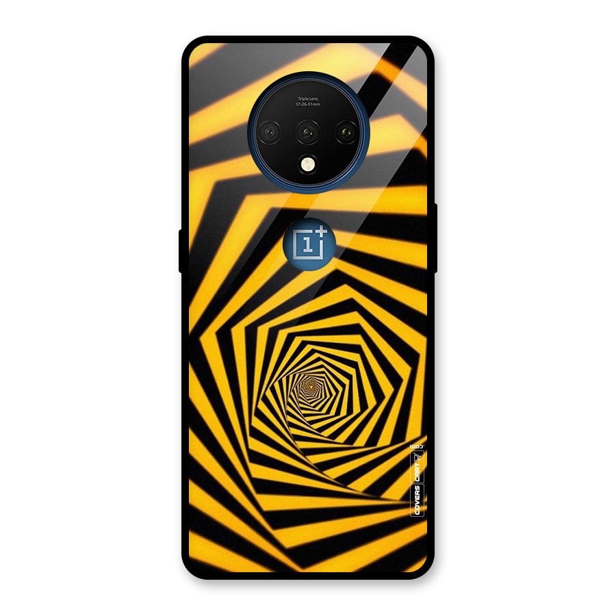Taxi Pattern Glass Back Case for OnePlus 7T