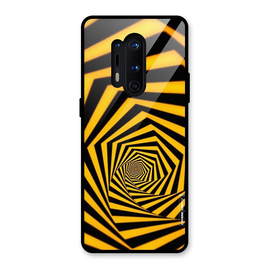 Taxi Pattern Glass Back Case for OnePlus 8 Pro