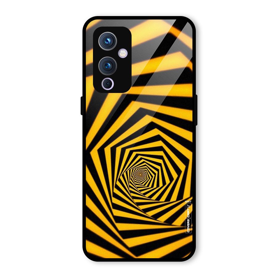 Taxi Pattern Glass Back Case for OnePlus 9