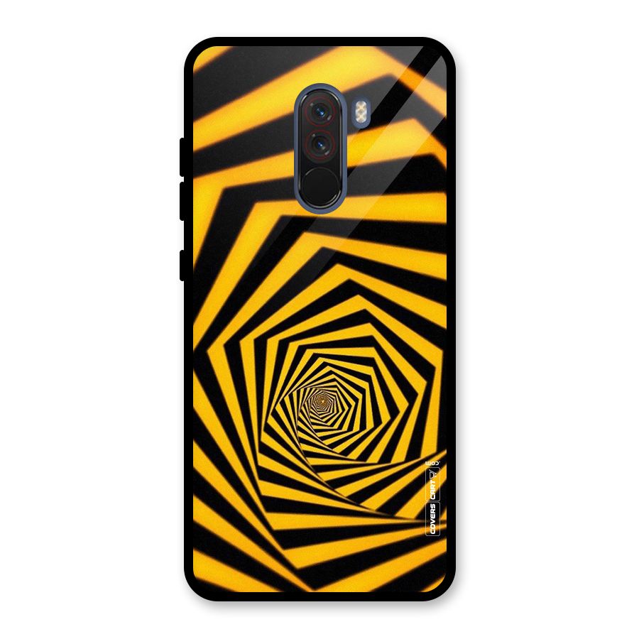 Taxi Pattern Glass Back Case for Poco F1