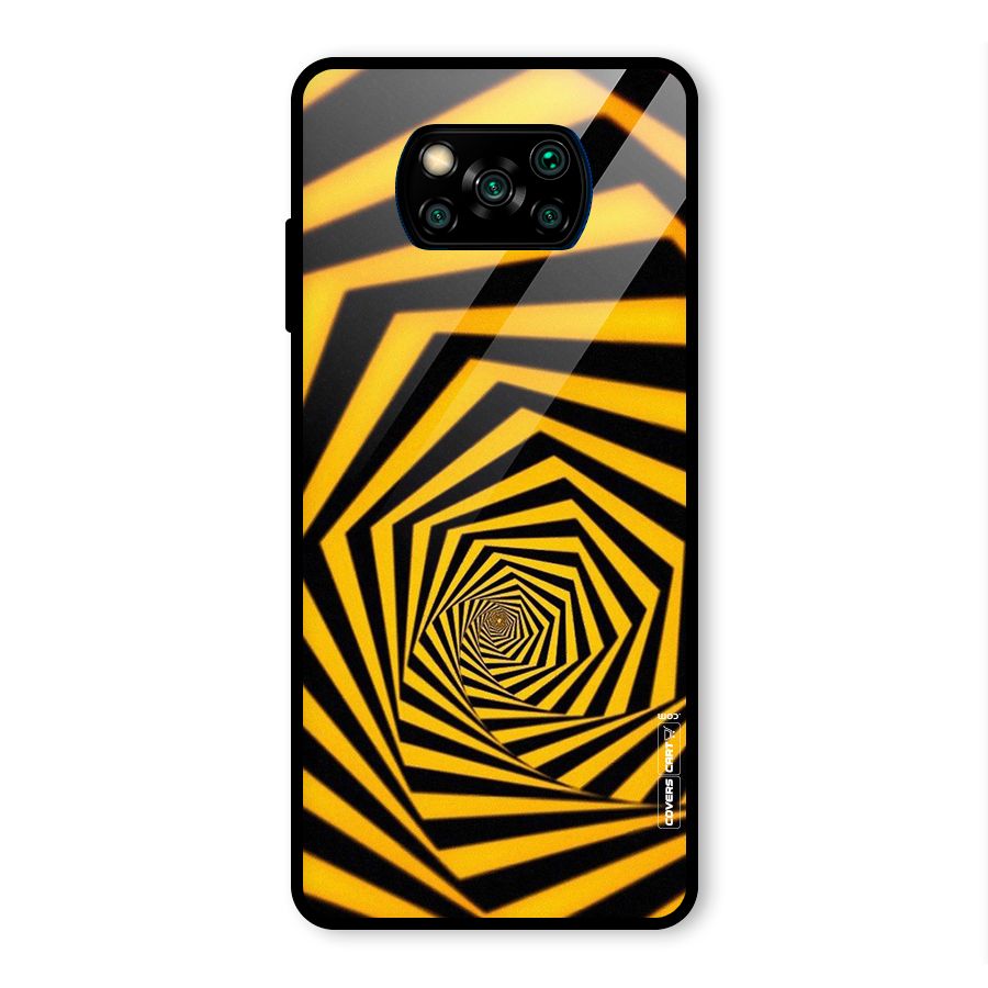 Taxi Pattern Glass Back Case for Poco X3 Pro