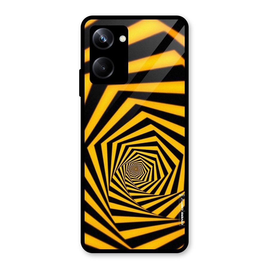 Taxi Pattern Glass Back Case for Realme 10 Pro
