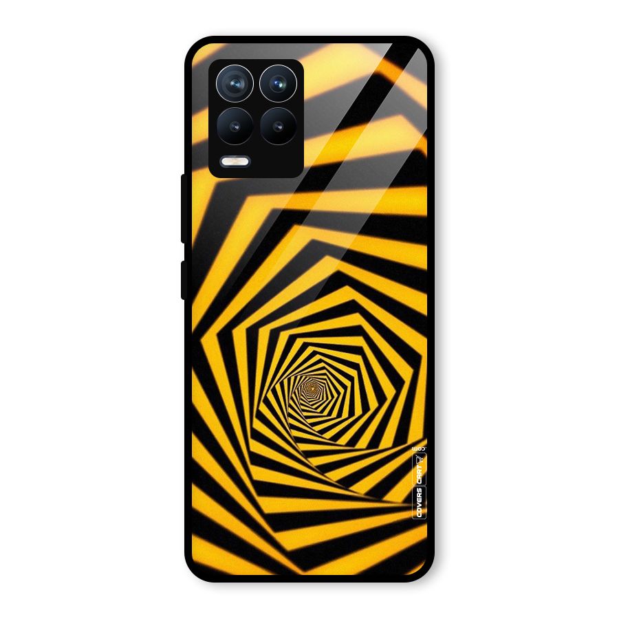 Taxi Pattern Glass Back Case for Realme 8